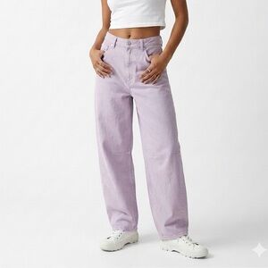 NWT BDG Urban Outfitters Barrel Extreme Baggy Jeans - High Rise Lilac 27